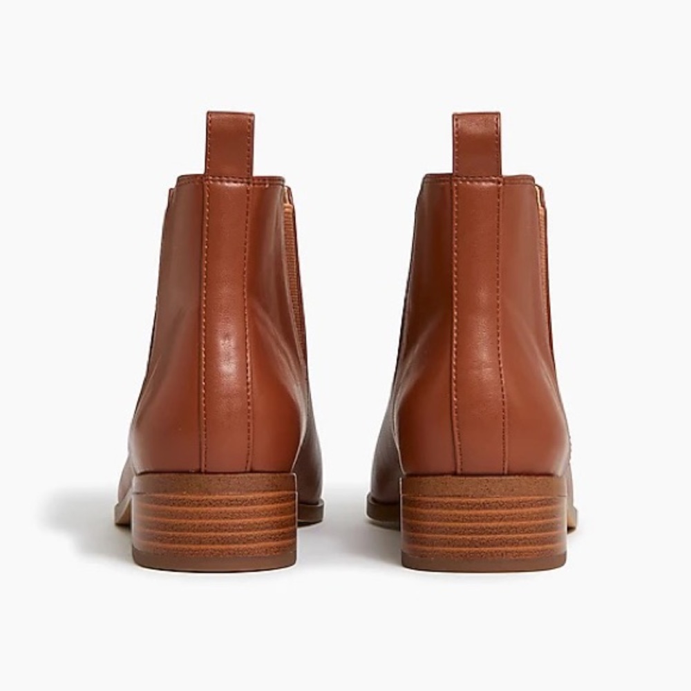 NWT J.Crew Vegan Leather Chelsea Boots - Picture 3 of 6